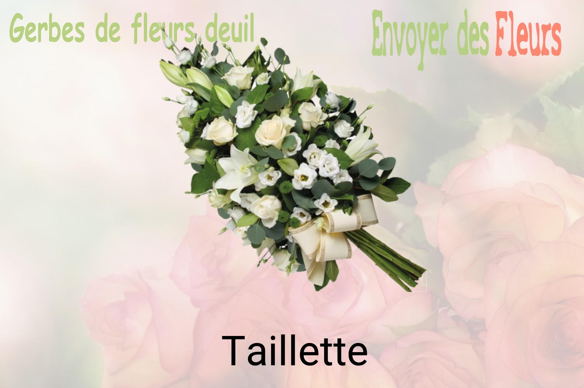 Gerbe de fleurs de deuil livrée à Taillette